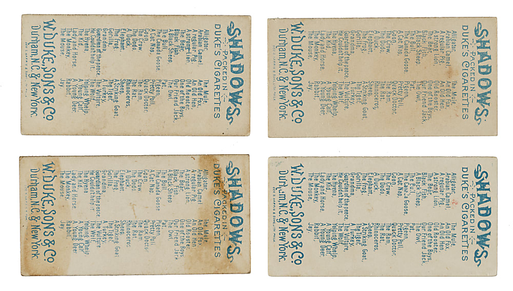 1889 N87 Duke "Shadows" Complete Set (50) Plus Tobacco Premium Album