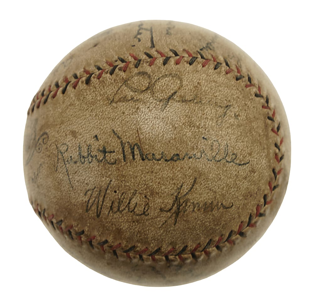 1931 Tour of Japan Team-Signed Baseball with Gehrig, Maranville, Simmons, Cochrane, and Grove - JSA