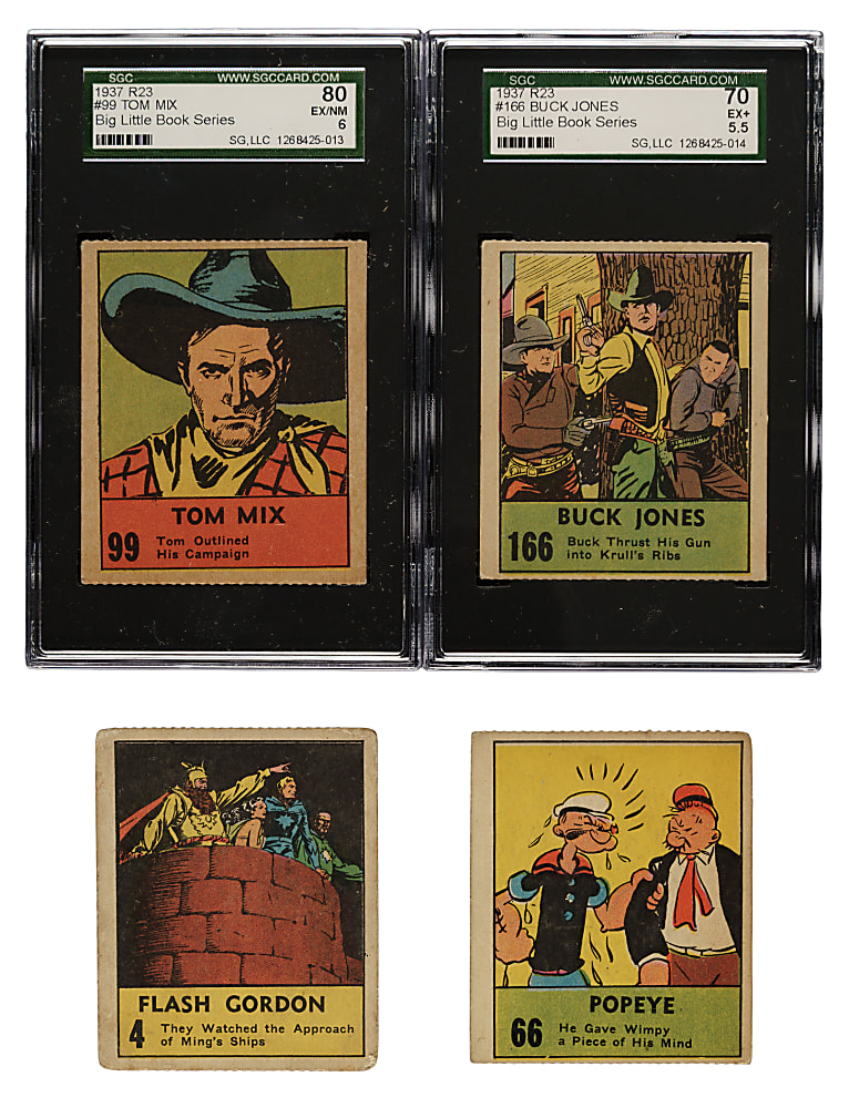 1937 R23 "Big Little Book Series" Collection (30) Including Two Uncut Partial Strips