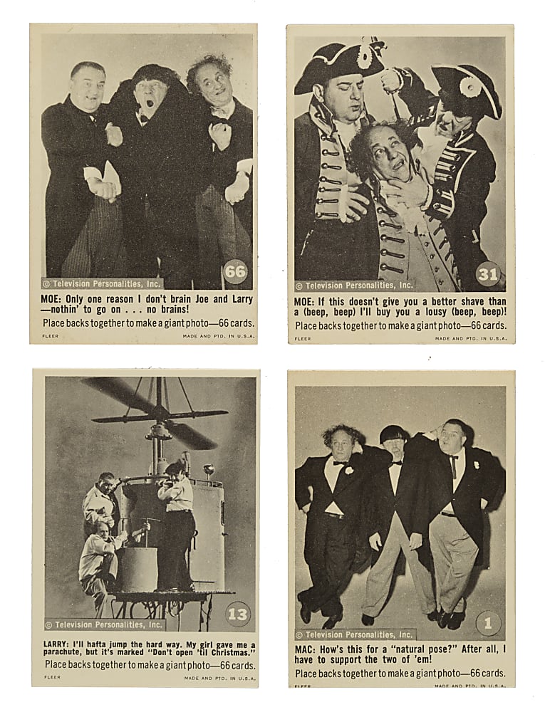 1966 Fleer "Three Stooges" Complete Set (66)