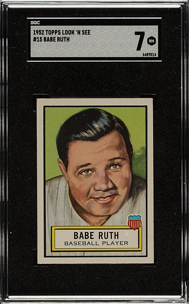 1952 Topps "Look 'n See" #15 Babe Ruth SGC NM 7