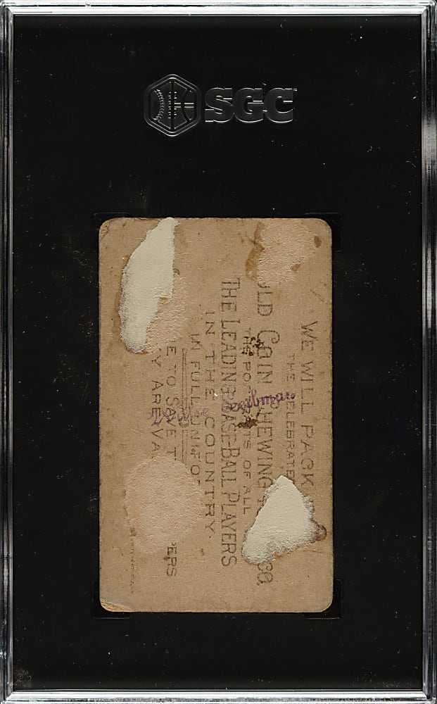 1887 N284 Buchner Gold Coin Tim Keefe Ball in Hand SGC POOR 1