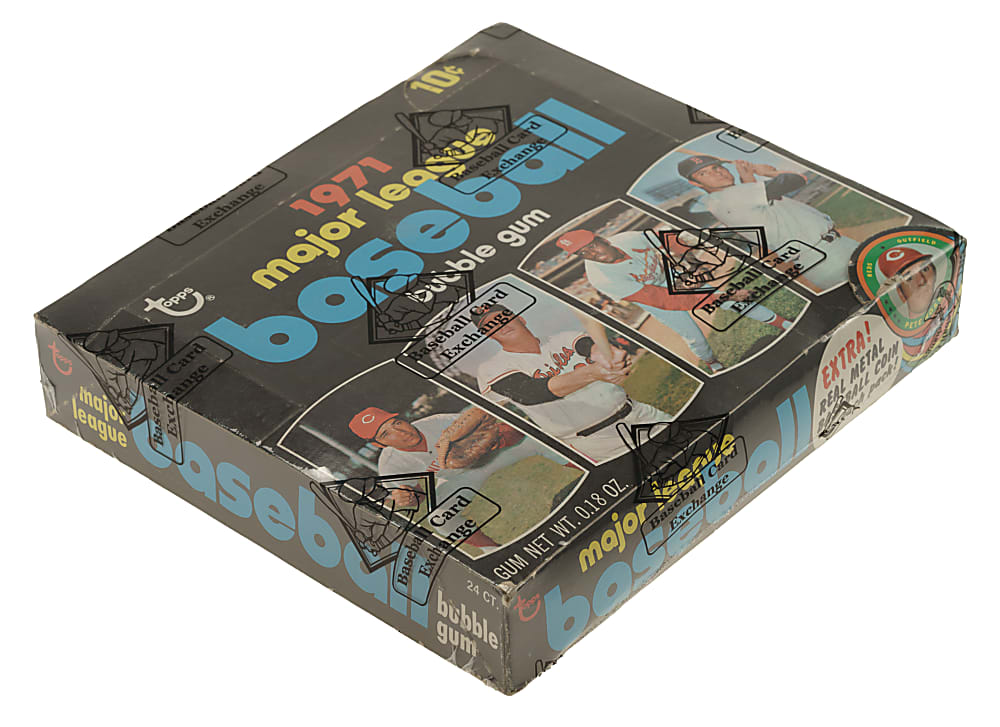 Extremely Rare 1971 Topps Third Series Unopened Wax Box (24 Packs) - BBCE