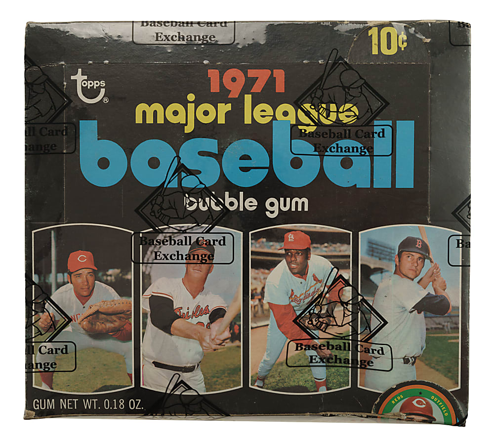 Extremely Rare 1971 Topps Third Series Unopened Wax Box (24 Packs) - BBCE