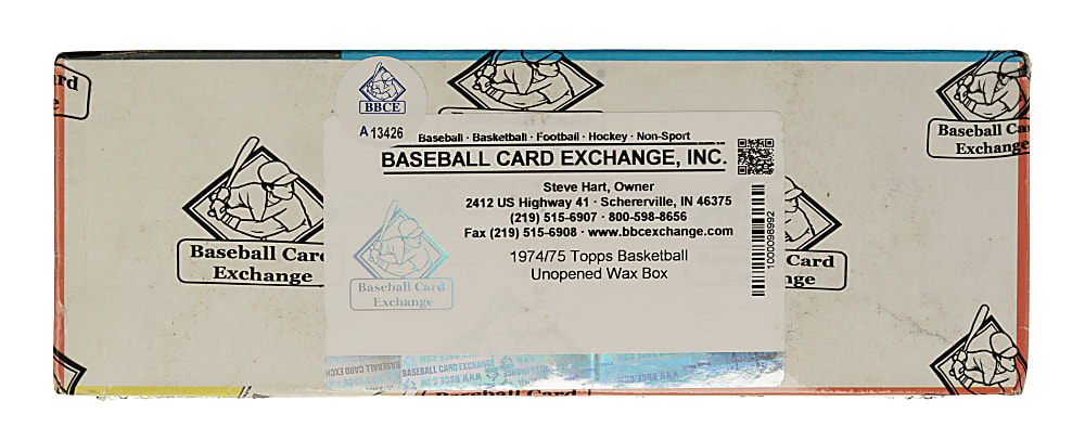 1974-1975 Topps Basketball Unopened Wax Box (24 Packs) - BBCE