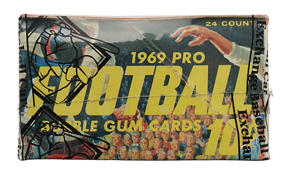 1969 Topps Football First Series Unopened Wax Box (24 Packs) - BBCE