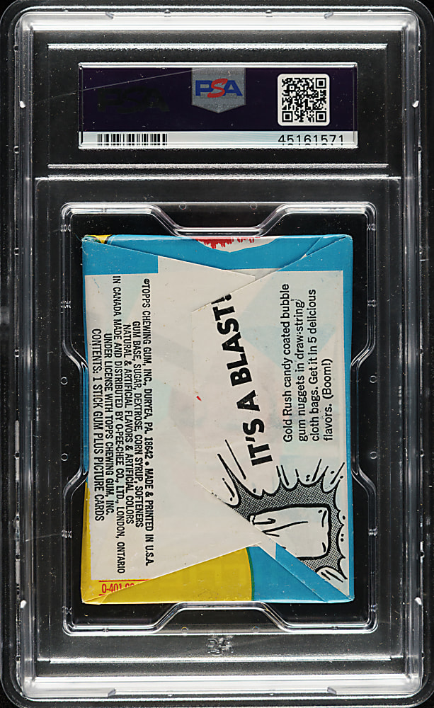 1971 Topps First Series Unopened Wax Pack PSA NM 7