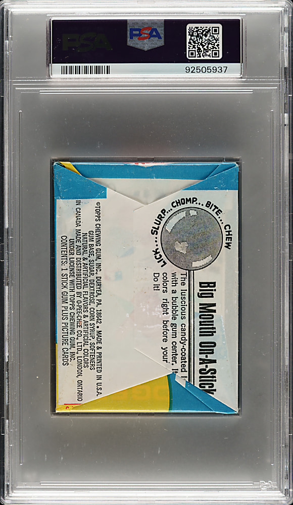 1971 Topps Third Series Unopened Wax Pack PSA NM 7