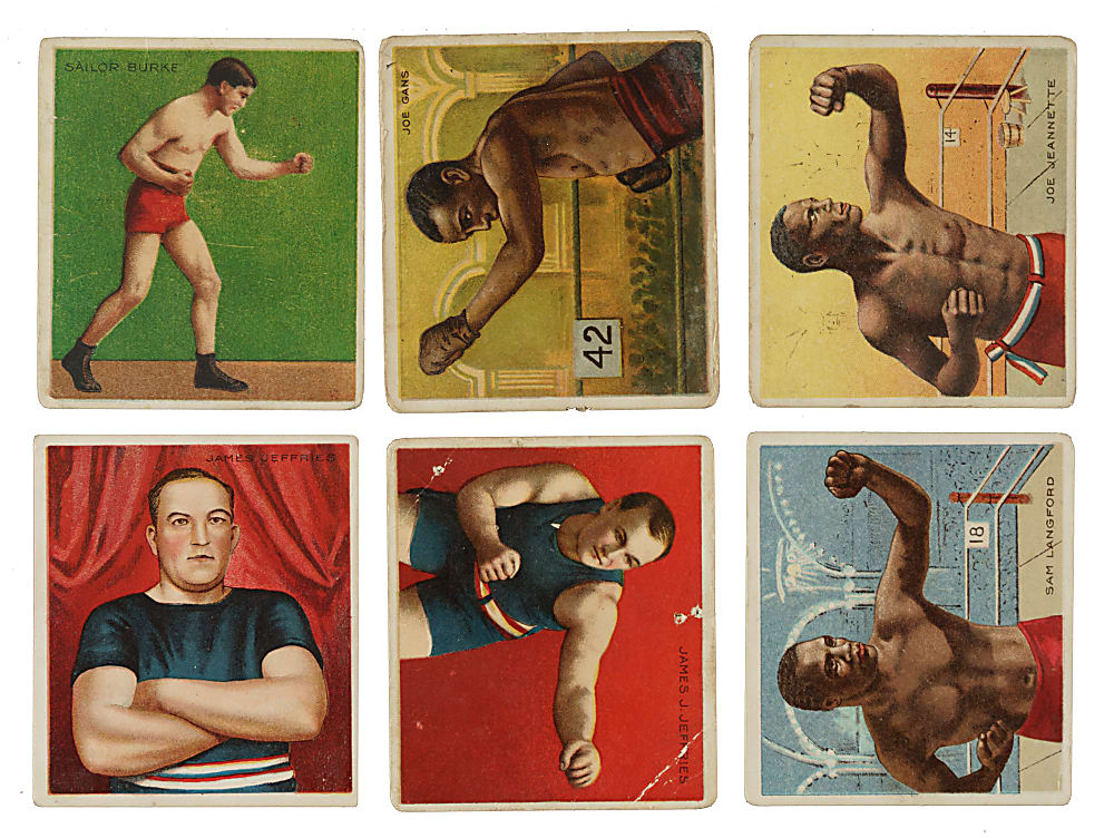Circa 1910 T218 Mecca "Champion Athletes and Prize Fighters" Partial Set (114/153) Including 46 Boxers