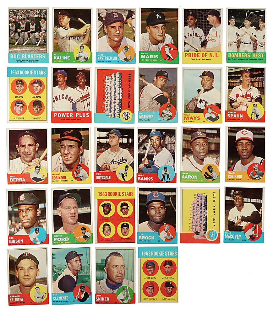 1963 Topps Complete Set (576) Including #537 Pete Rose Rookie SGC EX 5