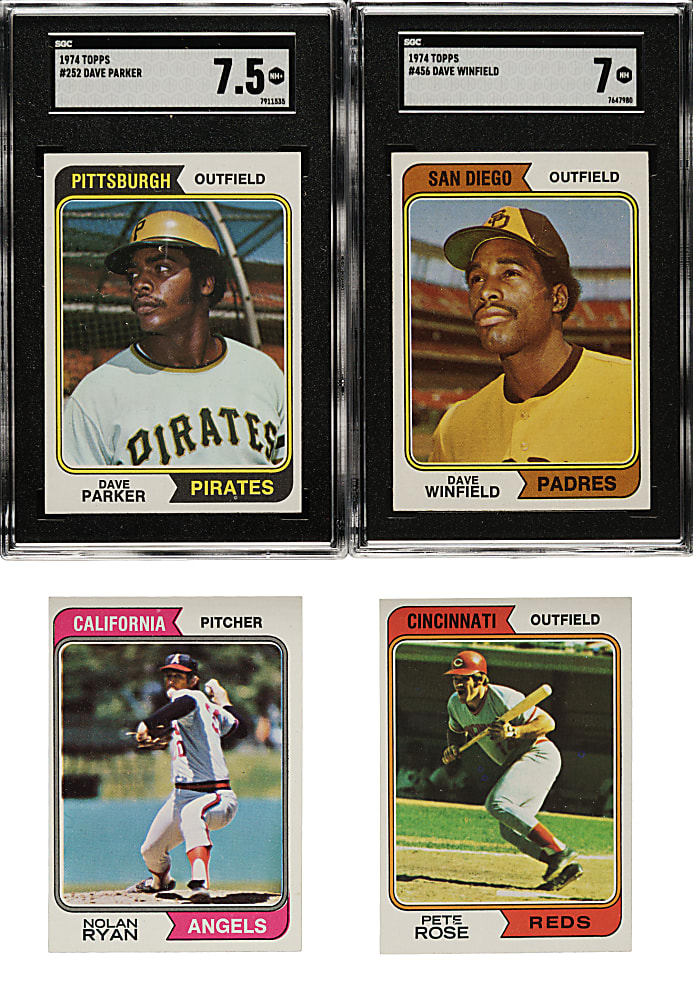 High-Grade 1974 Topps Complete Set (660) Plus Traded Series (44)