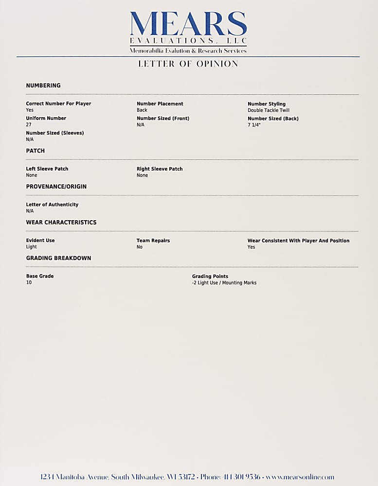 1977 Carlton Fisk Boston Red Sox Game-Used Home Jersey MEARS A8