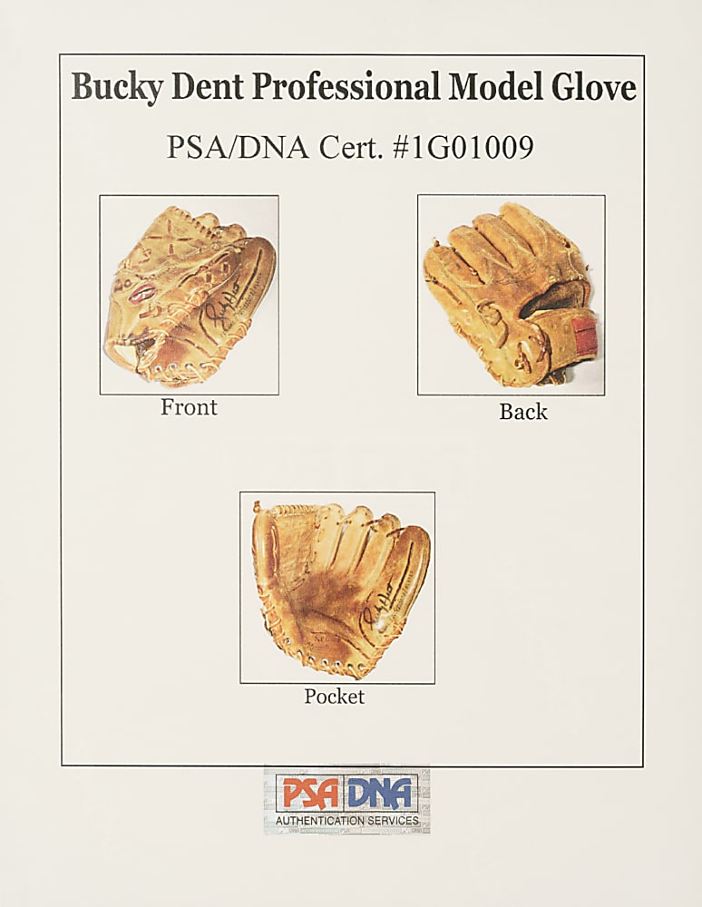 1974 Bucky Dent Chicago White Sox Signed Game-Used Glove - PSA/DNA - New York Yankees Coach's Provenance