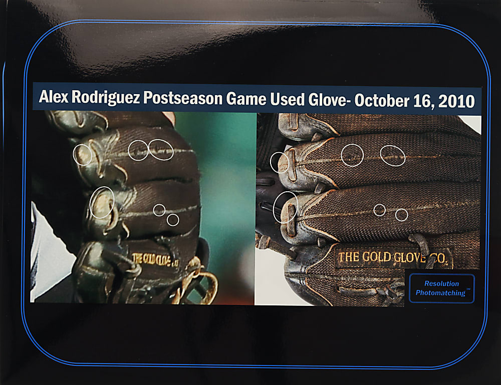 2010 Alex Rodriguez New York Yankees Signed Game-Used Glove - Photomatched to 62 Games Including 600th Home Run