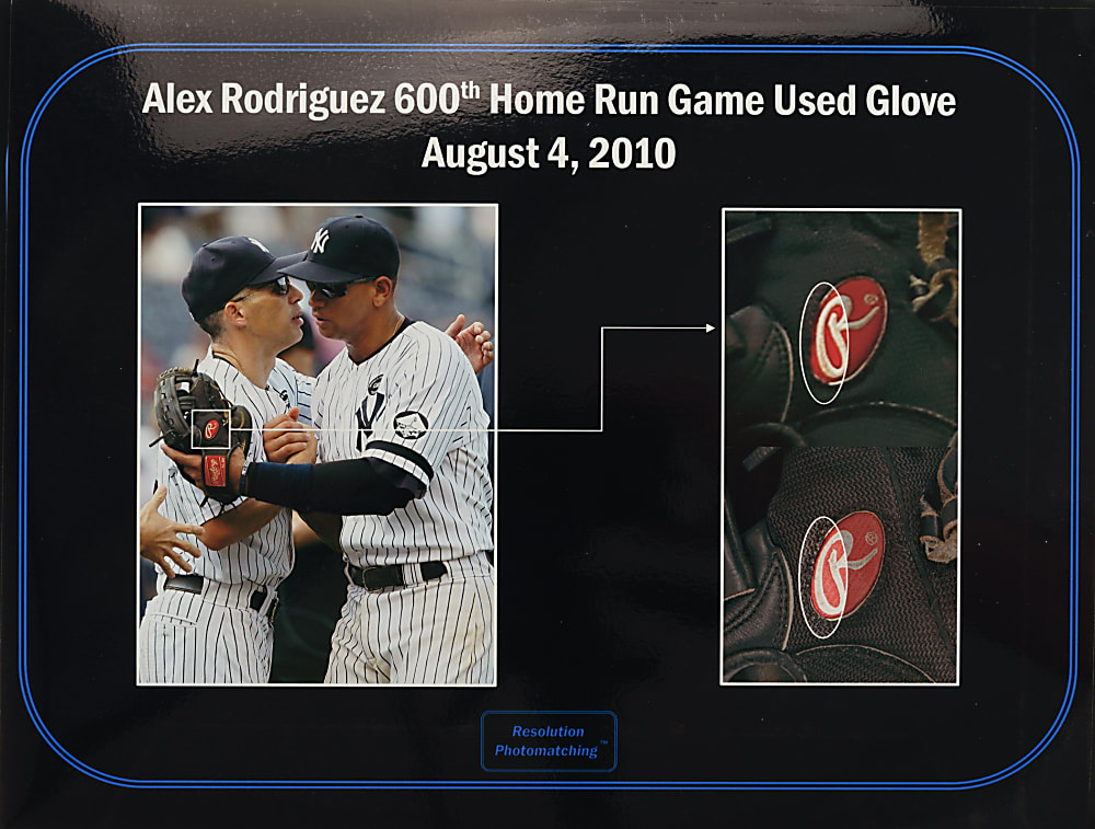 2010 Alex Rodriguez New York Yankees Signed Game-Used Glove - Photomatched to 62 Games Including 600th Home Run