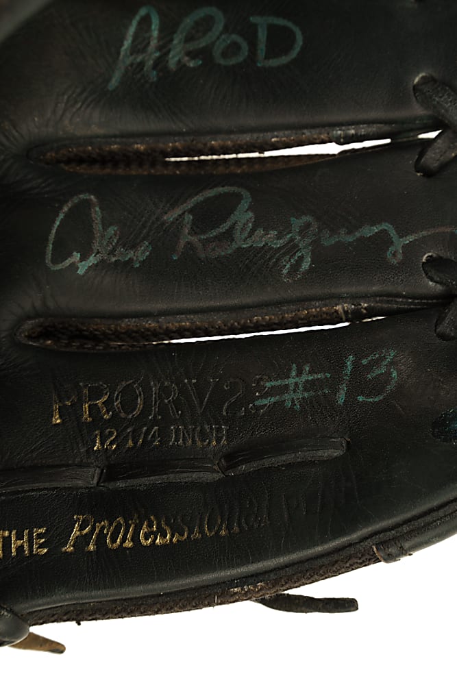 2010 Alex Rodriguez New York Yankees Signed Game-Used Glove - Photomatched to 62 Games Including 600th Home Run