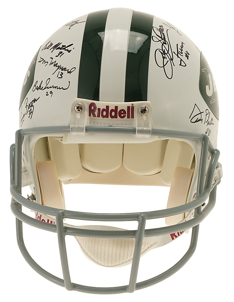 1969 New York Jets World Champions Team-Signed Reunion Helmet