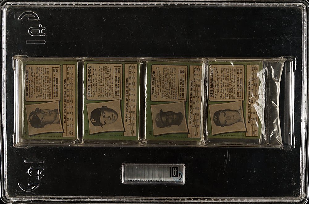 1971 Topps Fourth Series Unopened Rack Pack GAI EX-MT+ 6.5