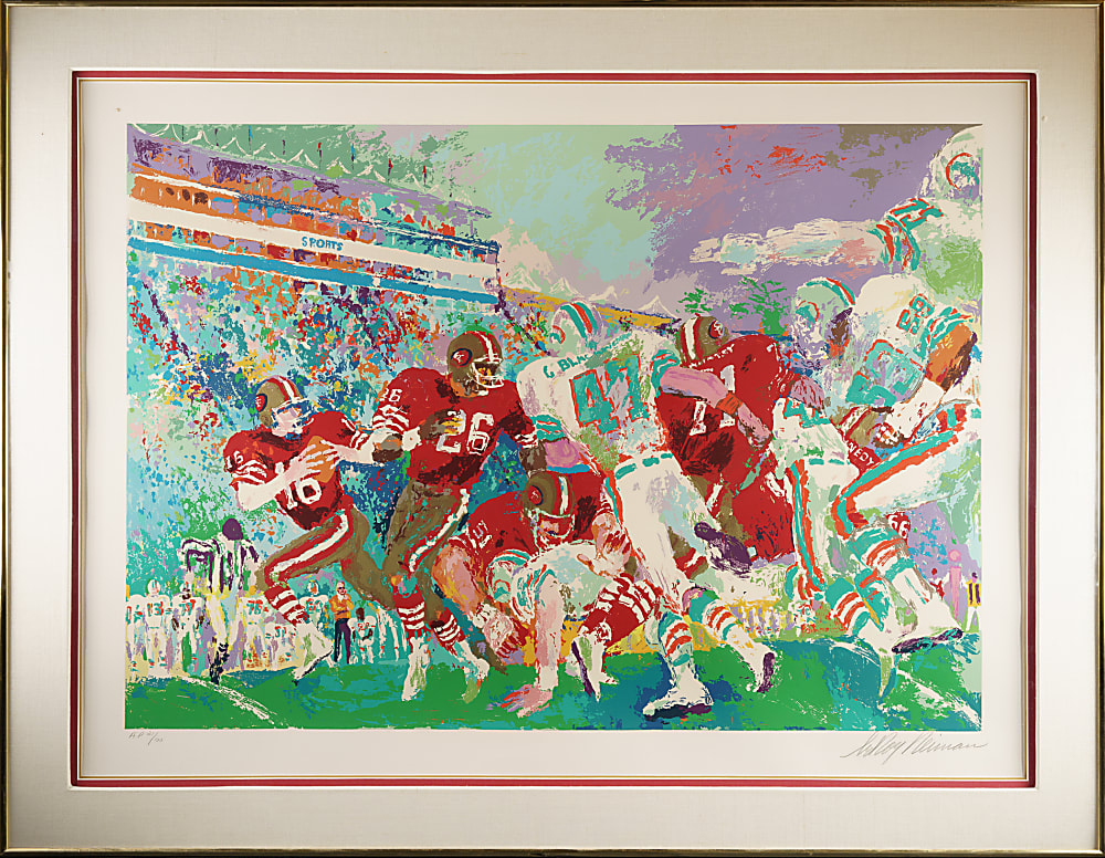 San Francisco 49ers vs. Miami Dolphins "Post Season Classic" Limited-Edition LeRoy Neiman Serigraph - Artist's Proof