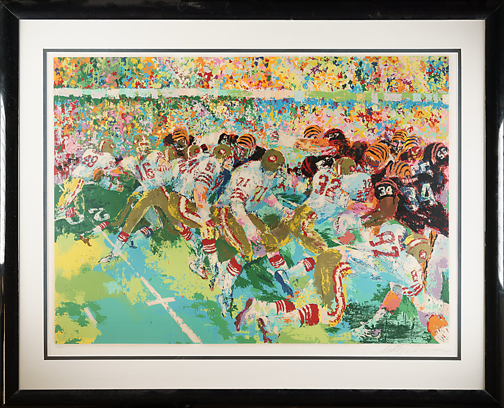 San Francisco 49ers vs. Cincinnati Bengals "Silverdome Super Bowl, Super Bowl XVI" Limited-Edition LeRoy Neiman Serigraph
