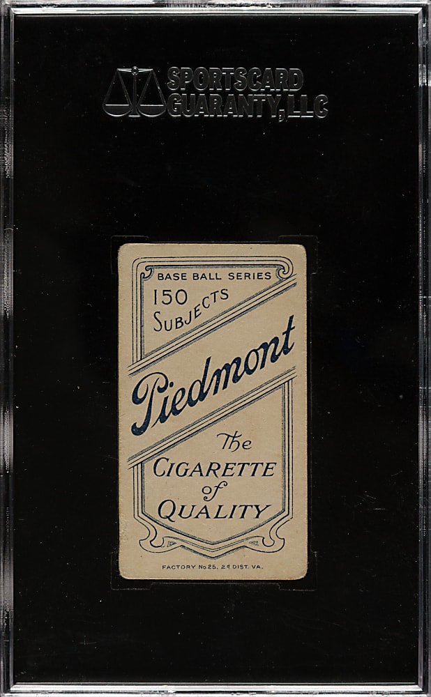 1909-1911 T206 White Border Walter Johnson Portrait SGC VG/EX 50