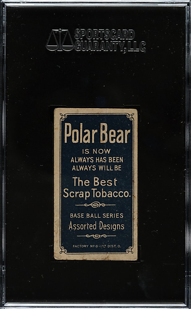 1909-1911 T206 White Border Bill O'Hara St. Louis Variation SGC FAIR 20 - Polar Bear Back