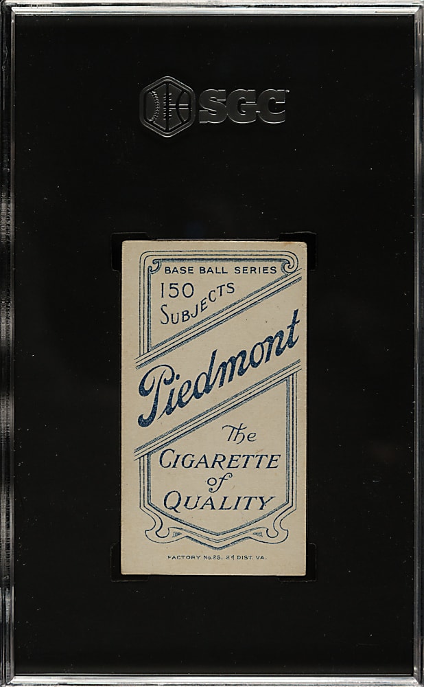 1909-1911 T206 White Border Ty Cobb Portrait Green Background SGC VG+ 3.5