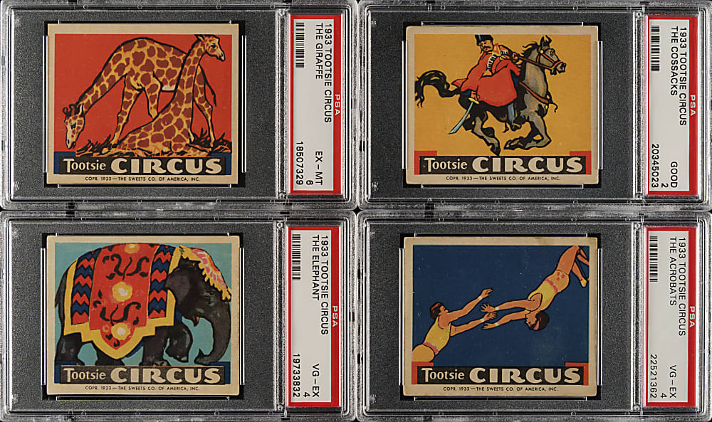 1933 R152 Sweets Company of America "Tootsie Circus" Complete Set (25)