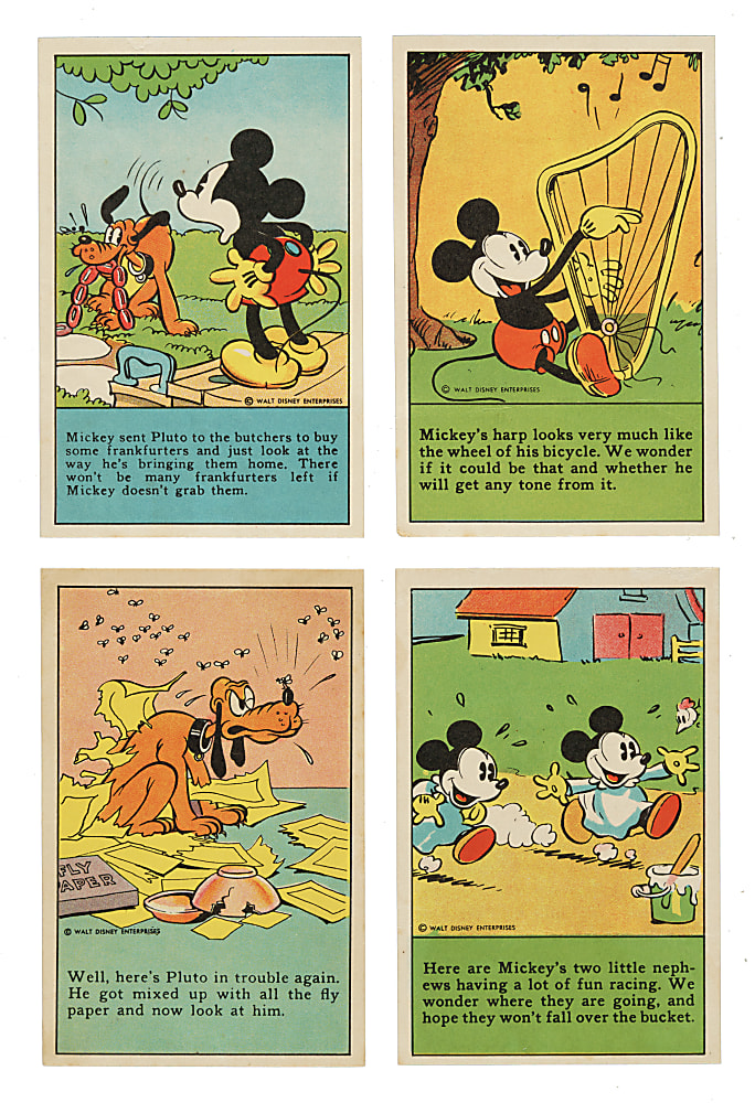 1936 D52  "Adventures of Mickey Mouse" Complete Set (96) Plus Recipe Scrap Book and Original Mailing Envelope