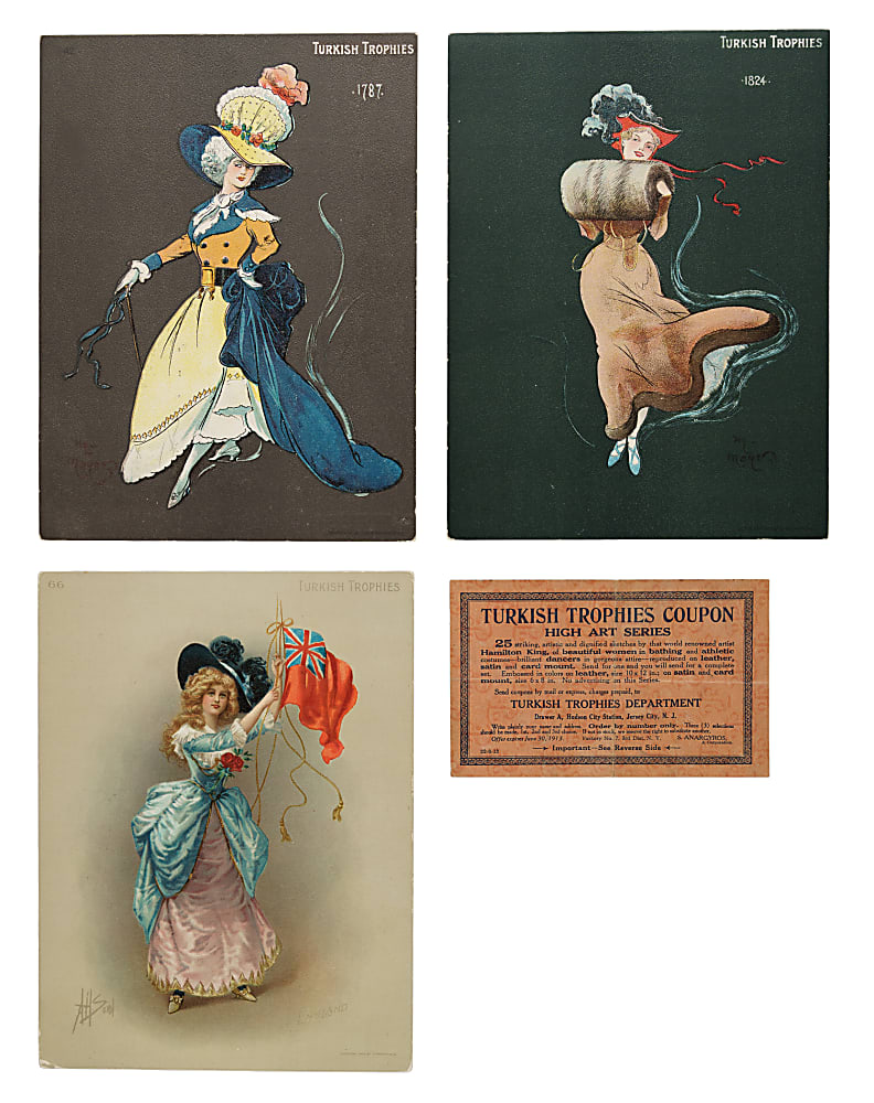 1902-1903 T7 Turkish Trophies "Hamilton King Girls" Collection (54) Including Complete and Near-Complete Sets