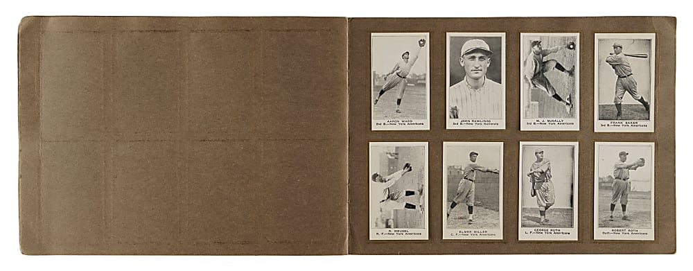 1921 Koester Bread Complete Set (52) Including Babe Ruth In Original Album - Newly Discovered!