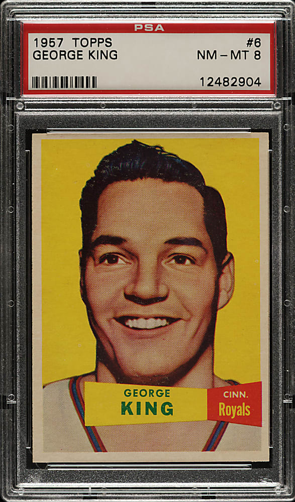 1957-1958 Topps Basketball #6 George King PSA NM-MT 8