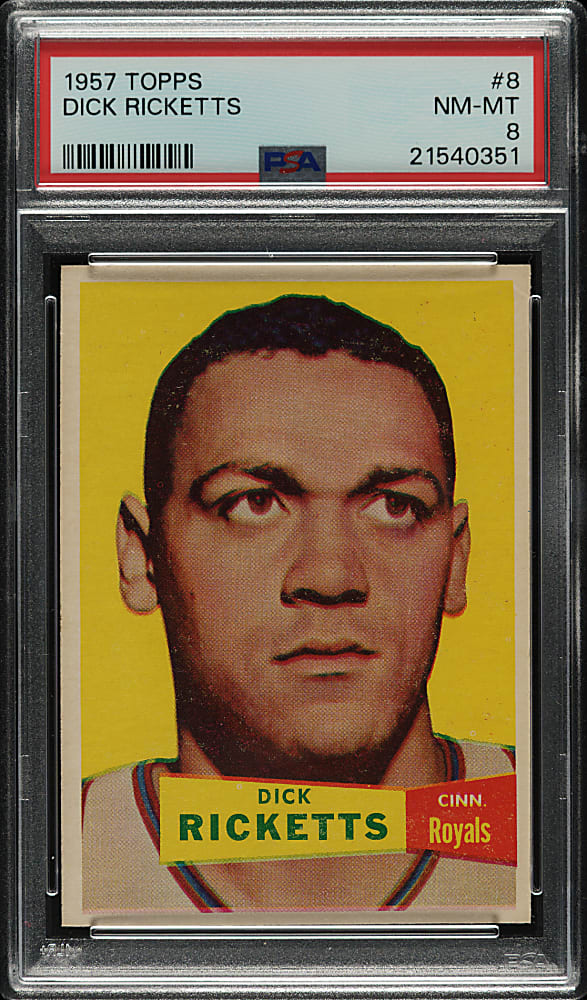 1957-1958 Topps Basketball #8 Dick Ricketts PSA NM-MT 8