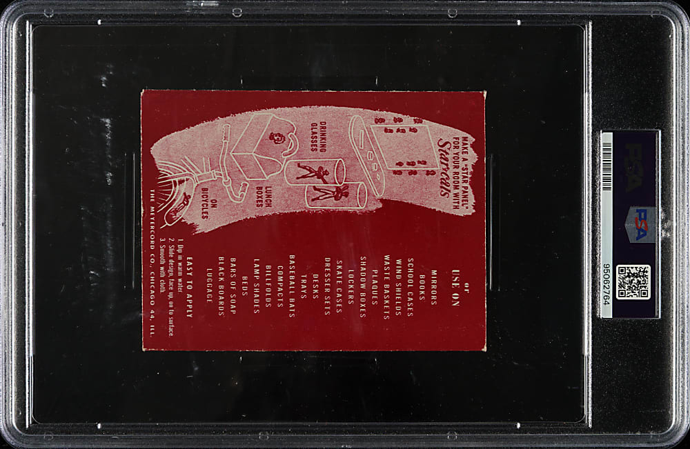 1952 Star-Cal Decals Type 2 #91-B Roy Campanella/Jackie Robinson