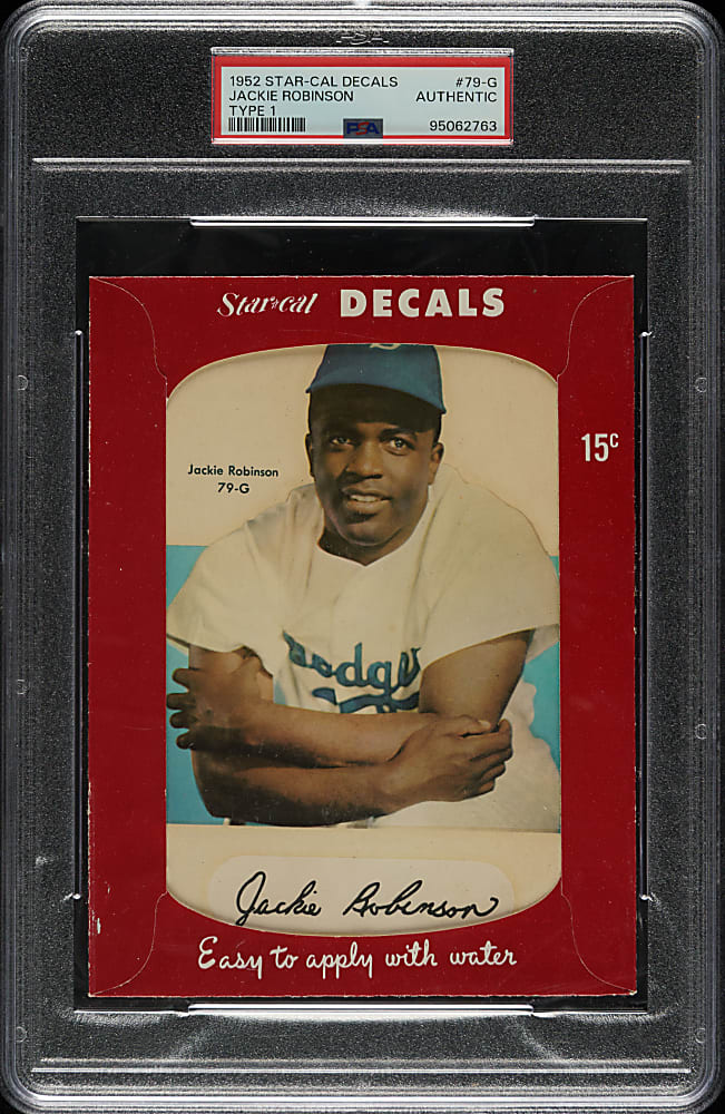 1952 Star-Cal Decals Type 1 #79-G Jackie Robinson