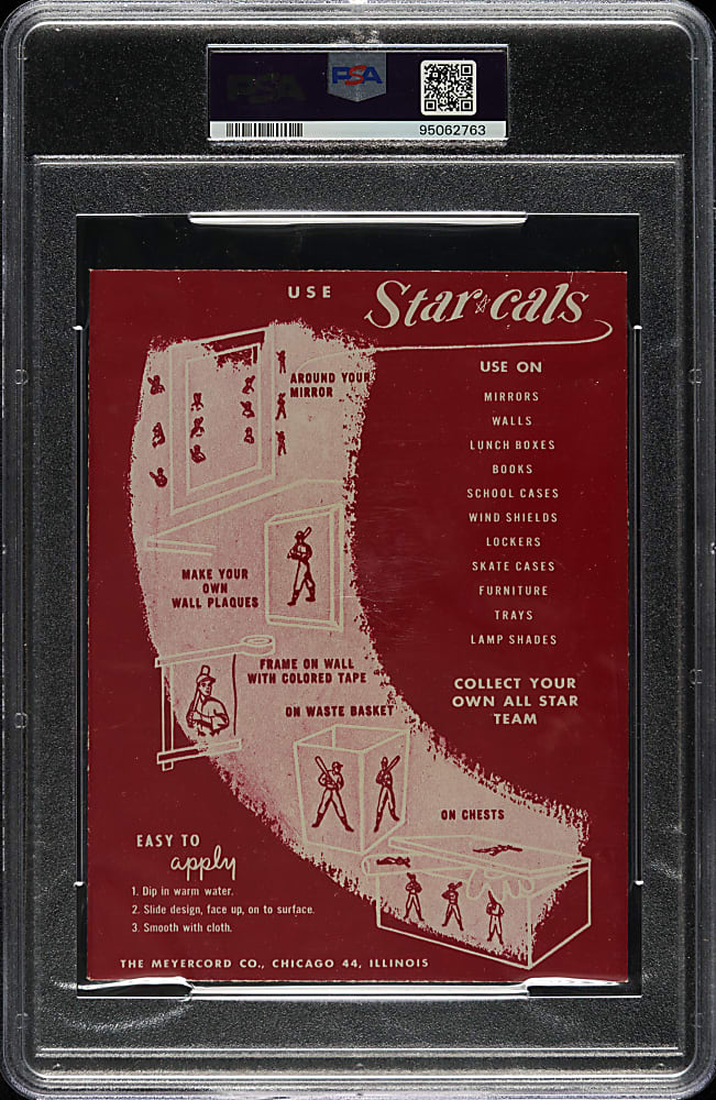 1952 Star-Cal Decals Type 1 #79-G Jackie Robinson