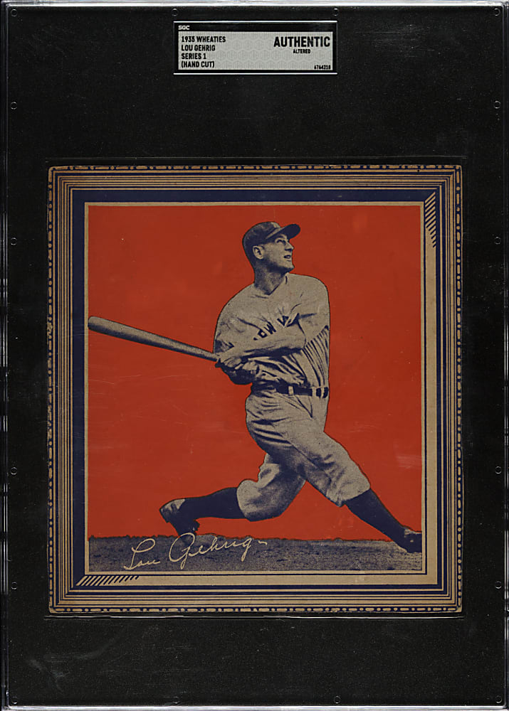 1935 Wheaties Series 1 Lou Gehrig - SGC