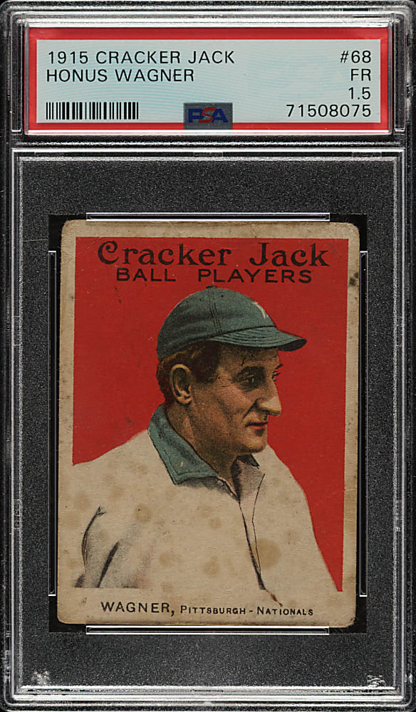 1915 E145 Cracker Jack #68 Honus Wagner PSA FAIR 1.5