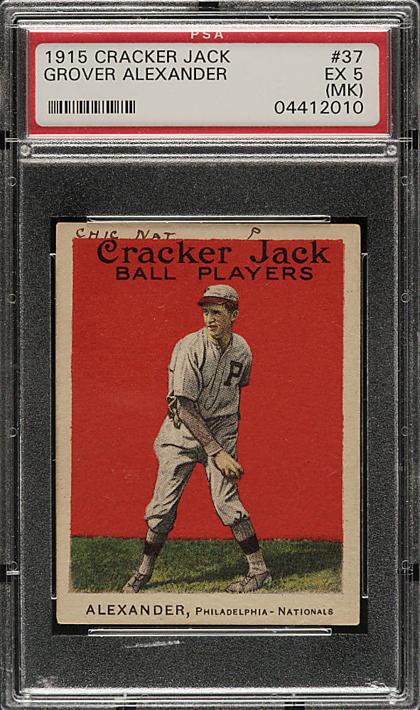 1915 E145 Cracker Jack #37 Grover Alexander PSA EX 5 (MK)