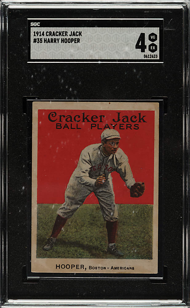 1914 E145 Cracker Jack #35 Harry Hooper SGC VG/EX 4