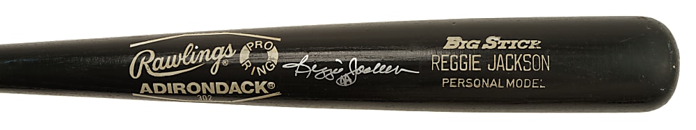 1984 Reggie Jackson California Angels Signed Game-Used Bat PSA/DNA GU 8