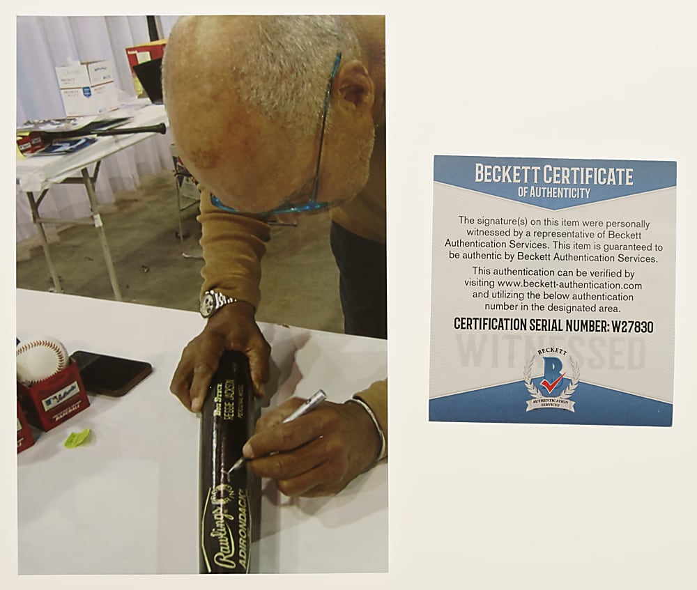 1984 Reggie Jackson California Angels Signed Game-Used Bat PSA/DNA GU 8