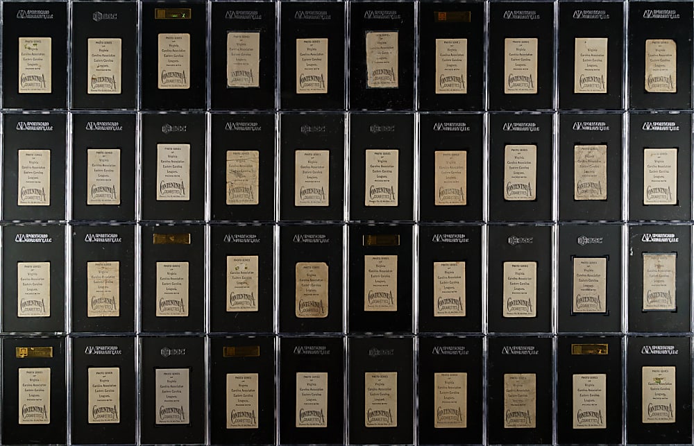 1910 T209 Contentnea Cigarettes "Photo Series" Partial Set (117/224) Including 96 SGC- and PSA-Graded Cards