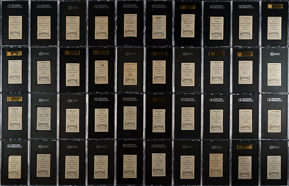 1910 T209 Contentnea Cigarettes "Photo Series" Partial Set (117/224) Including 96 SGC- and PSA-Graded Cards