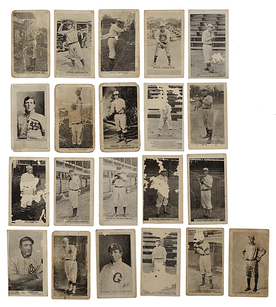 1910 T209 Contentnea Cigarettes "Photo Series" Partial Set (117/224) Including 96 SGC- and PSA-Graded Cards