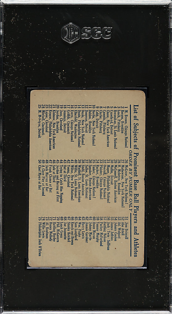 1911 T3 Turkey Red #9 Ty Cobb PSA VG-EX 4 - Rare Checklist (No Offer) Reverse - 1 of 1 - Highest Graded!