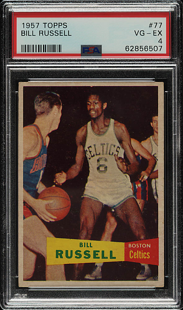 1957-1958 Topps Basketball #77 Bill Russell Rookie PSA VG-EX 4