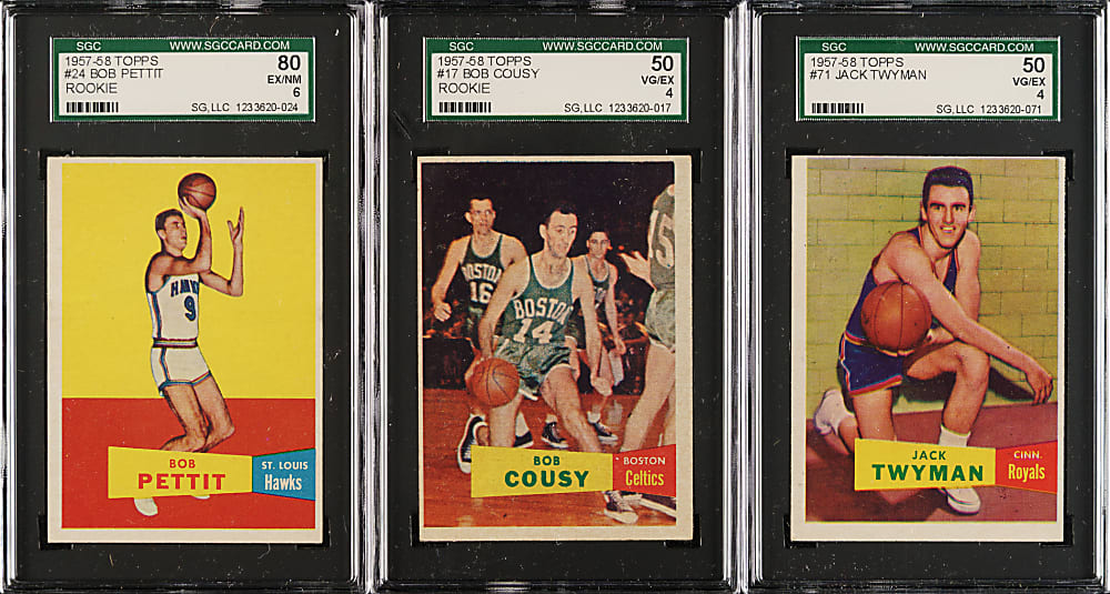 1957-1958 Topps Basketball SGC-Graded Near-Complete Set (79/80)