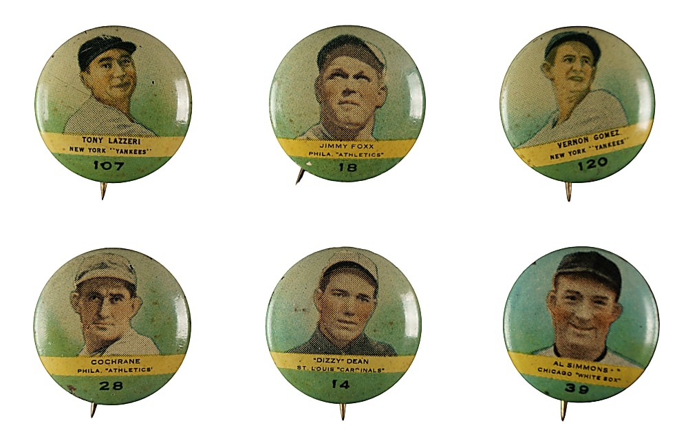 1932 PR2 Orbit Gum Pins - Numbered Complete Set (57)