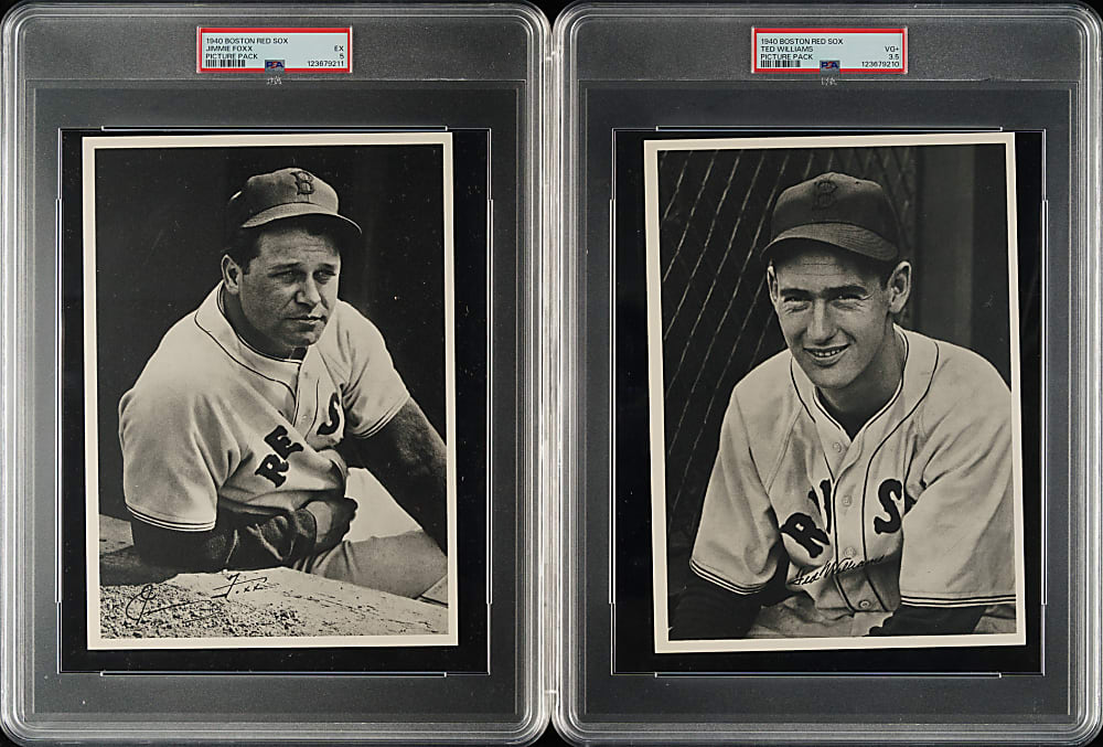 1940 Boston Red Sox Picture Pack Complete Set (25) Plus Original Envelope